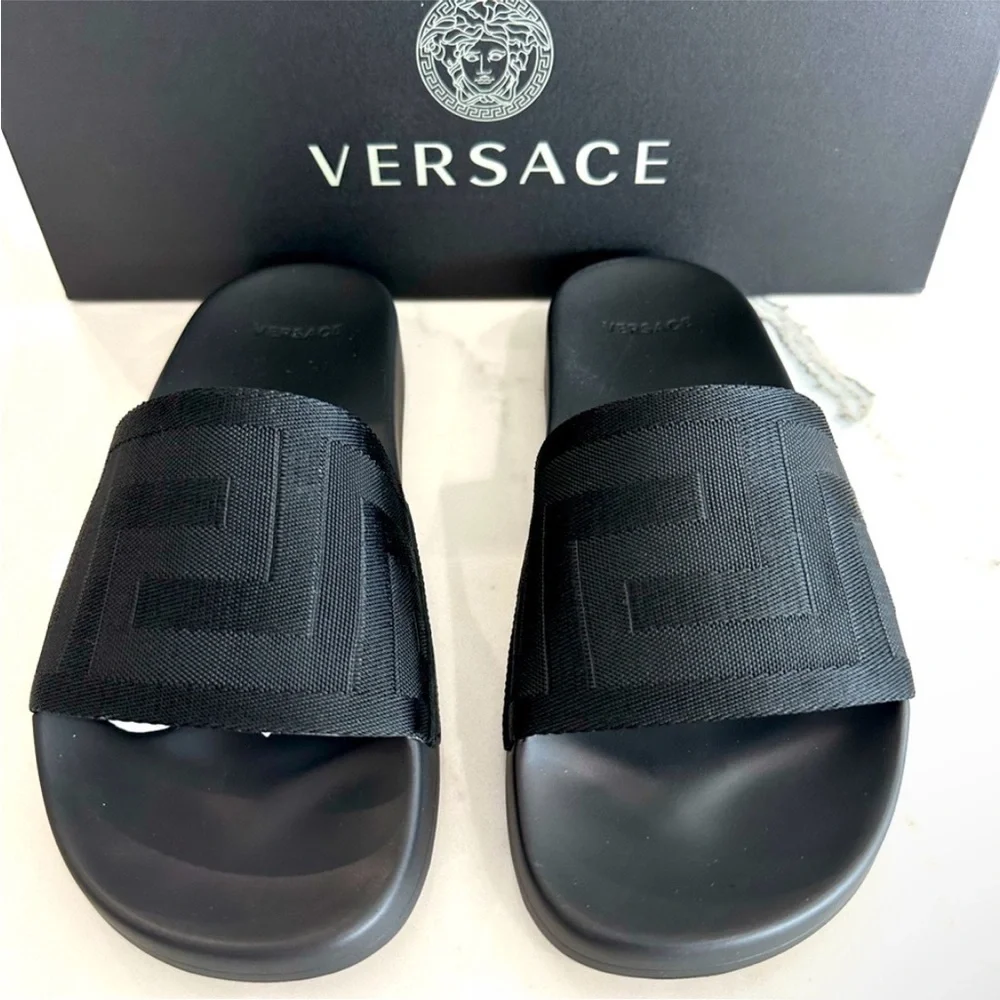 NWT: Versace Ciabatta Mare Gomma slides sz 8 (runs small) - Picture 2 of 5